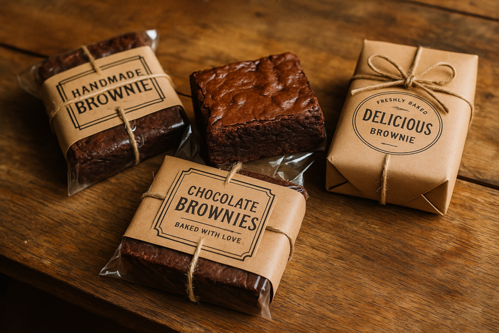 Embalagens legais para brownie